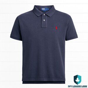 Polo Ralph Lauren Navy Polo Shirt Men’s Large Red Pony Preppy Classic